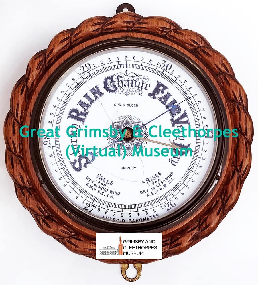 Aneroid barometer by Chris. Olsen c1930s.
