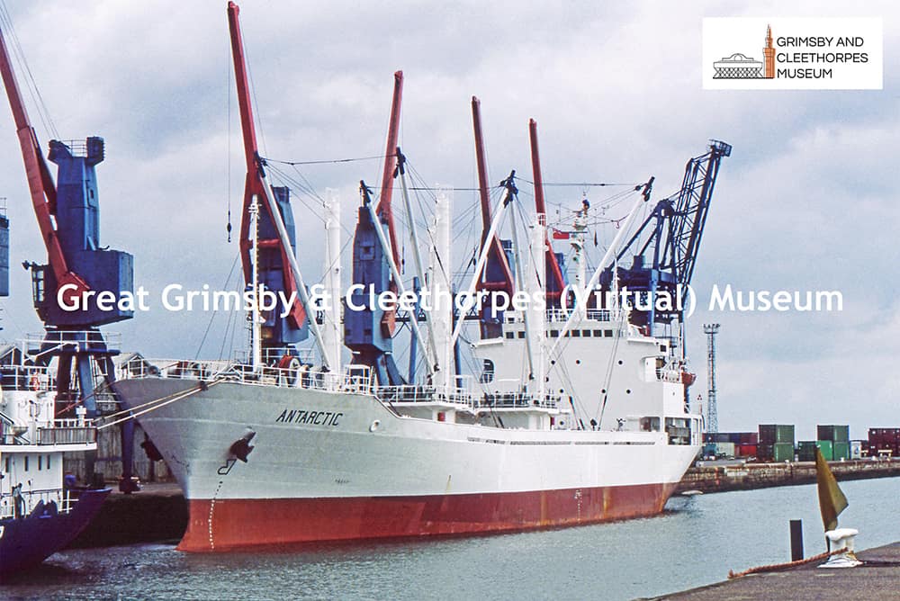 MV ‘Antarctic’ at Grimsby c1980s.