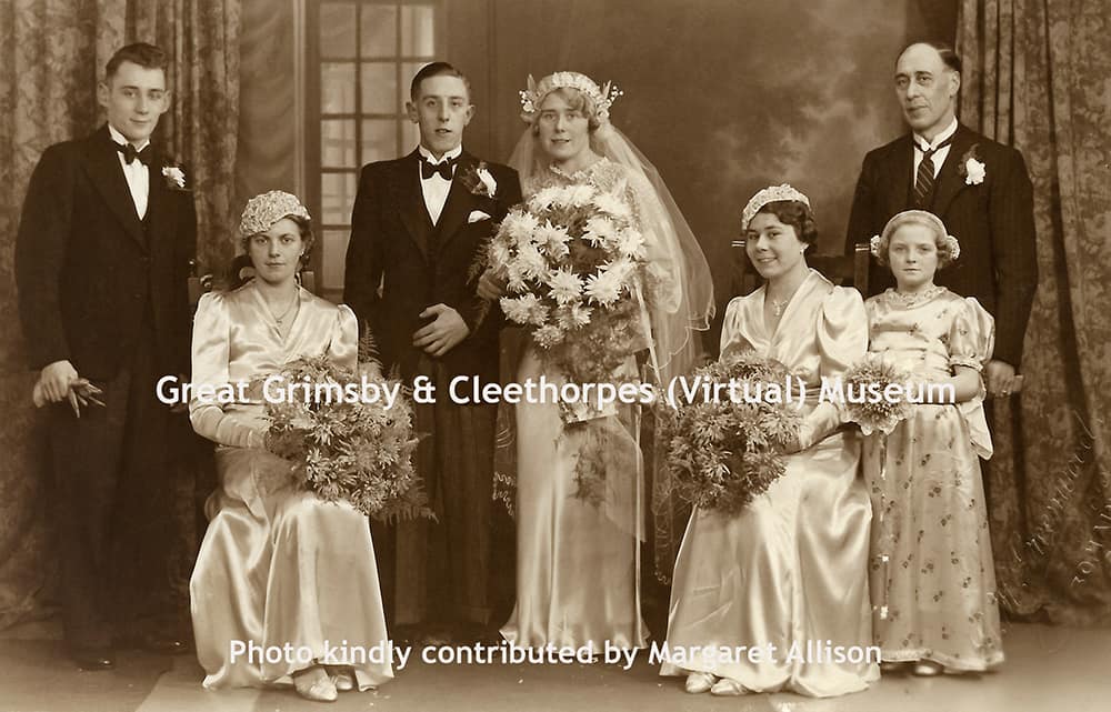 The wedding of Audrey Coulbeck to Leslie Marshall; Grimsby 1937.
