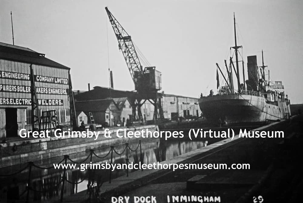 Dry Dock, Immingham c1920.