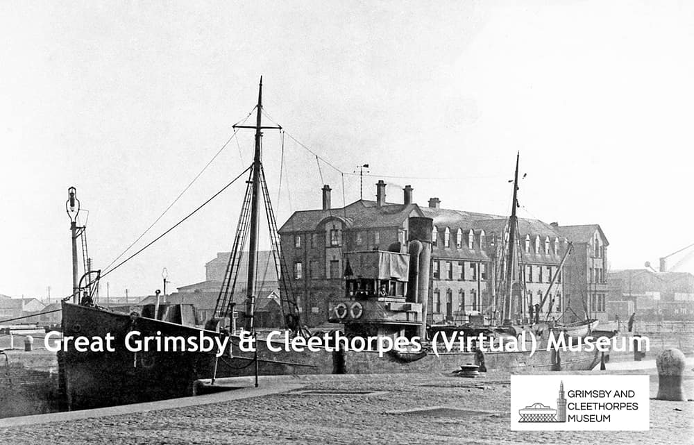 H.M.T. Vidonia at Immingham in c1915.