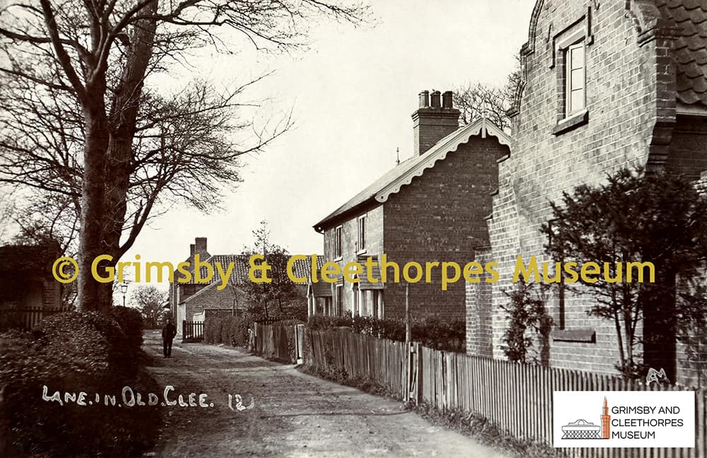 Lane in Old Clee c1910 (Greethams Lane).