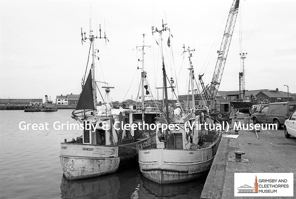 ‘Searcher’ GY.172 and ‘Vikingborg’ H.285 on the South Quay 1994.
