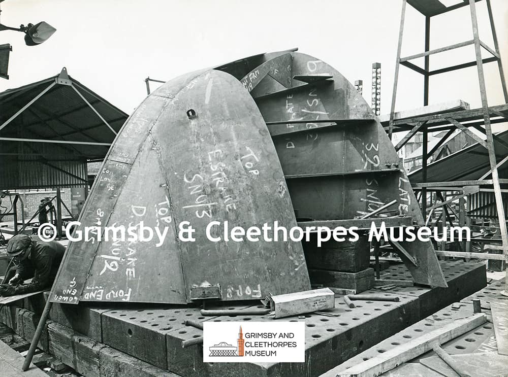 The building of Grimsby trawler ‘Haselbech’ GY.628 (no. 3 of 39).