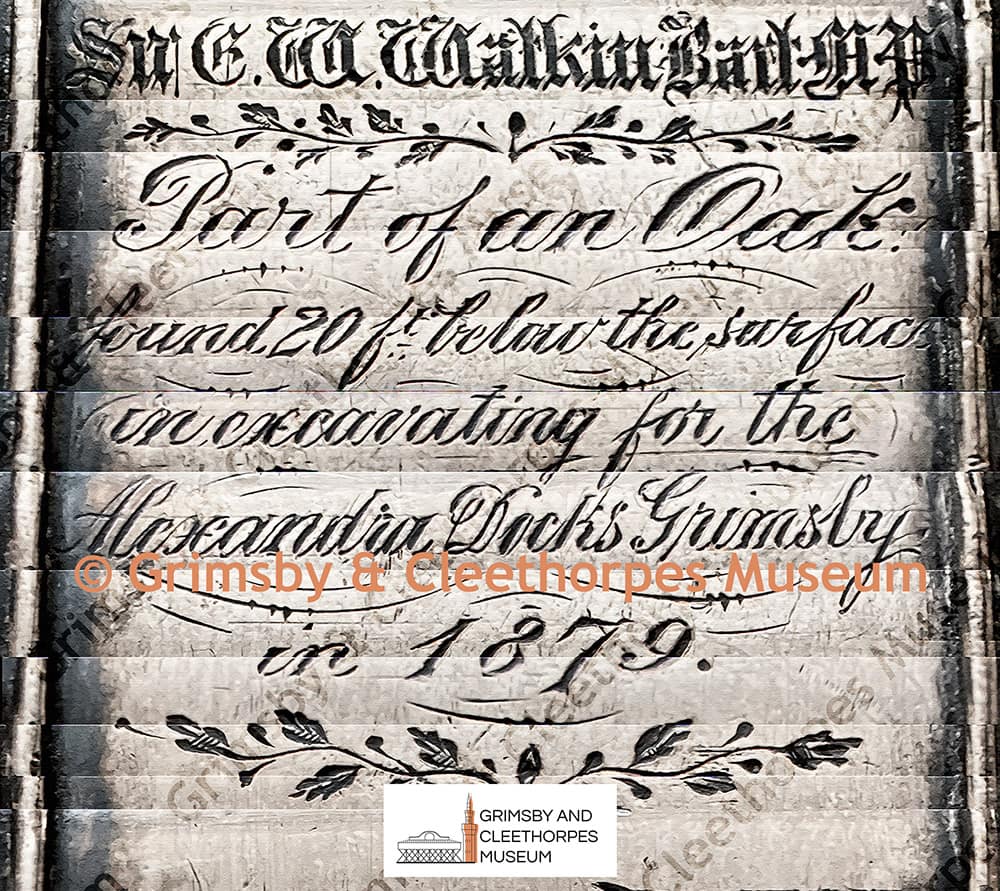 Sir E. W. Watkin Bart MP; the inscription around the silver collar of an oak cane 1879.